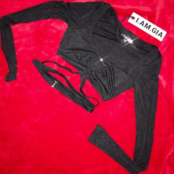 I AM GIA black violet two piece matching set - Picture 3 of 4